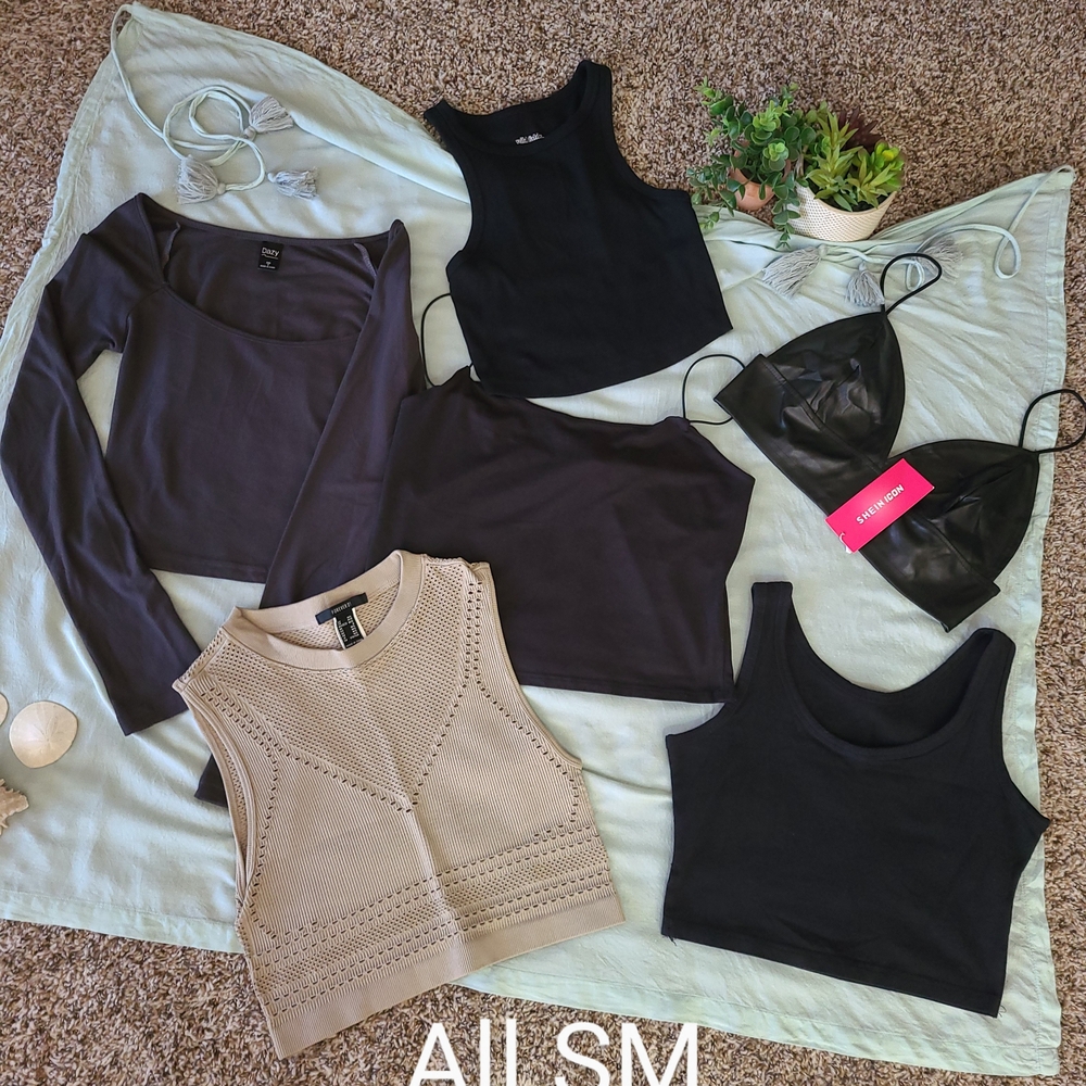 Full Tilt Black and Tan Tank Tops Collection